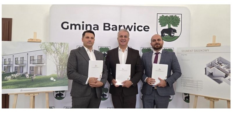 Vi har signert kontrakt med det Sosiale Boliginitiativet "SIM KZN Zachodniopomorskie" for bygging i Barwice i Polen.