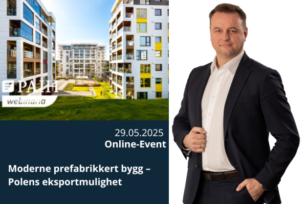 Moderne prefabrikkert bygg – Polens eksportmulighet – Webinar fra Polens investerings- og handelskontor (PAIH) med deltakelse fra Unihouse